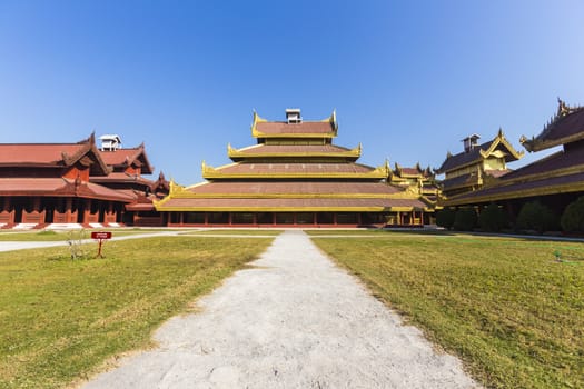 Mandalay palace. Mandalay. Myanmar or Burma