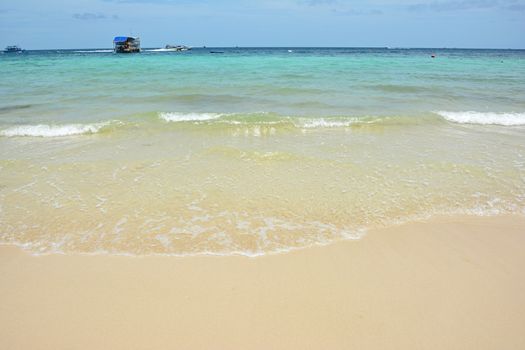Idyllic Scene Beach Koh Larn,Ta Yai Beach Thailand