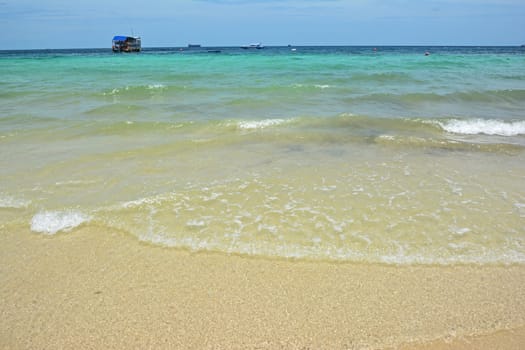 Idyllic Scene Beach Koh Larn,Ta Yai Beach Thailand