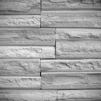 Gray stone brick wall with for background