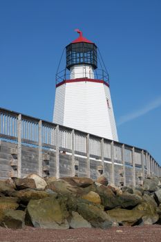 Lighthouse in St. Andrews by the Sea, New Brunswick, Maritimes, Canada