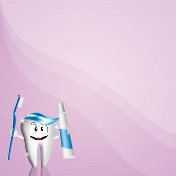 illustration of a Funny tooth for dentist