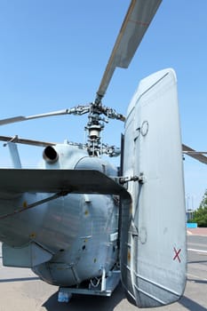 military helicopter Kamov rear view