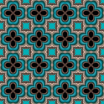 Digital computer graphic - decorative seamless ornament for design.