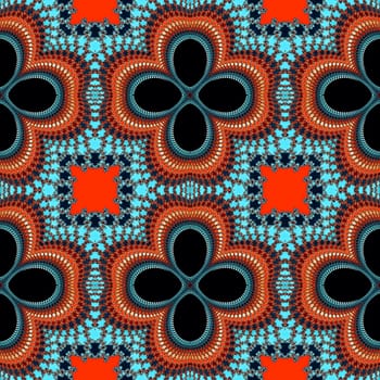 Digital computer graphic - decorative seamless ornament for design.