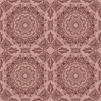Seamless artistic background, abstract graphic pattern on vintage linen canvas