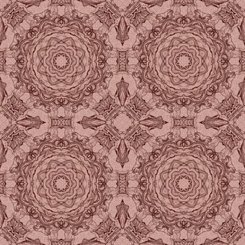 Seamless artistic background, abstract graphic pattern on vintage linen canvas