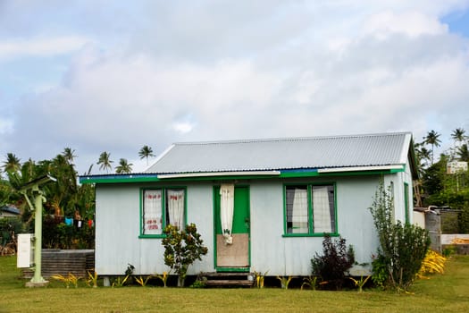 Local house on Ofu island, Vavau group, Tonga