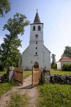 Puhalepa Church is oldest stone church of Hiiumaa island, Estonia