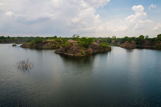 The lagoon in the countryside of Thailand