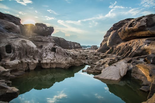 3000 bok ,Sam pan bok, Ubon-ratchathani, Grand Canyon of Thailand.