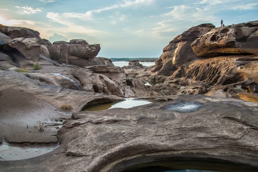 3000 bok ,Sam pan bok, Ubon-ratchathani, Grand Canyon of Thailand.