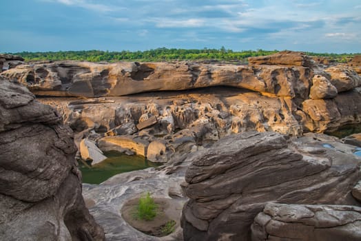 3000 bok ,Sam pan bok, Ubon-ratchathani, Grand Canyon of Thailand.