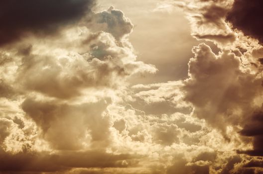 Cloud and sky in the spring season nature vintage