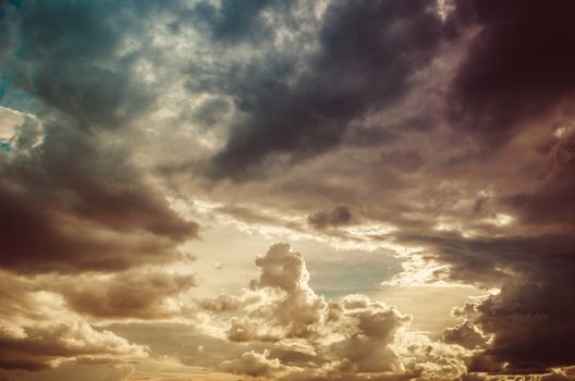 Cloud and sky in the spring season nature vintage