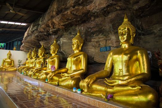 Buddha statue in the temple of Thailand