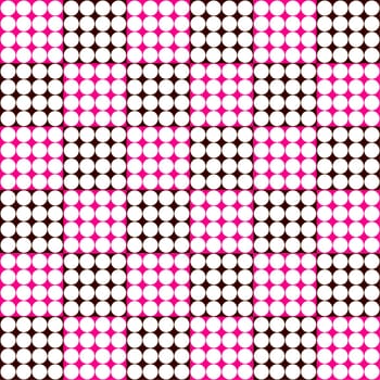 Digital computer graphic - seamless decorative ornament with circles for design.
