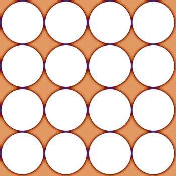 Digital computer graphic - seamless decorative ornament with circles for design.