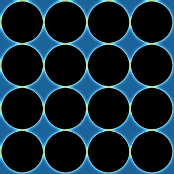 Digital computer graphic - decorative abstract background with a black circles for design.