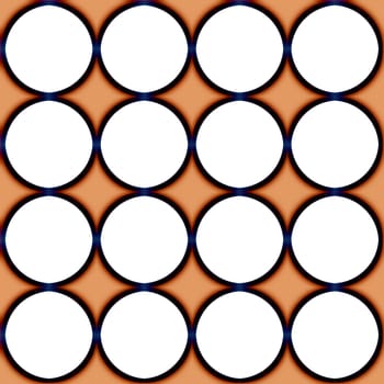Digital computer graphic - seamless decorative ornament with circles for design.