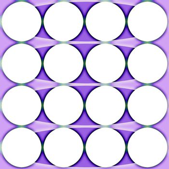 Digital computer graphic - geometric decorative ornament with a circles for design.