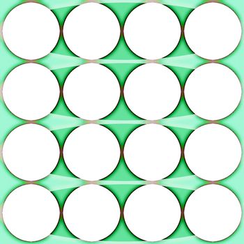 Digital computer graphic - geometric decorative ornament with a circles for design.