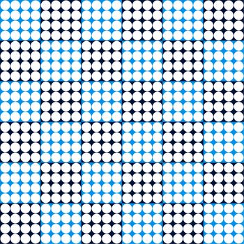 Digital computer graphic - seamless decorative ornament with circles for design.