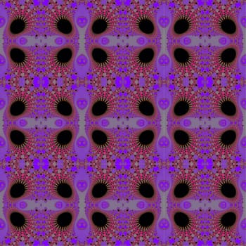 Digital computer graphic - seamless decorative ornament in a purple colors for design.