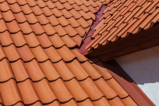 roof tile pattern, close up texture background