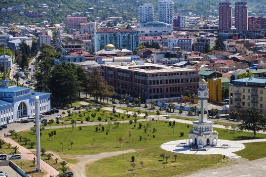 Aerial view on Batumi, Georgia in summer