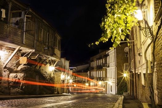 Night street in Old Tbilisi, Georgia