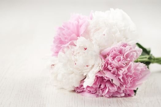 Beautiful bouquet of spring flowers - peonies