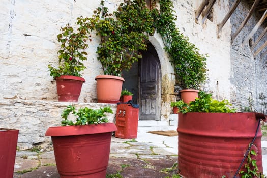 Entry of Saint George monastery at Greece