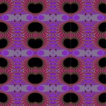 Digital computer graphic - seamless decorative ornament in a purple colors for design.