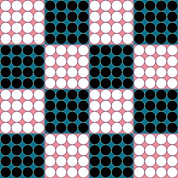 Digital computer graphic - seamless geometric ornament with a circles for design.