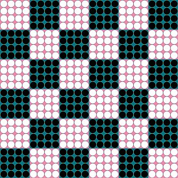 Digital computer graphic - seamless geometric ornament with a circles for design.