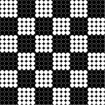 Digital computer graphic - seamless geometric ornament with a circles for design.