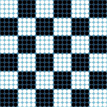 Digital computer graphic - seamless geometric ornament with a circles for design.