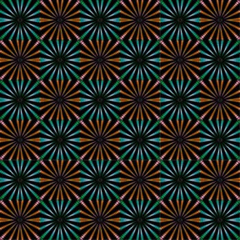 Digital computer graphic - seamless fractal ornament for design.