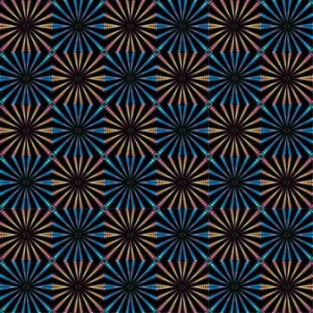 Digital computer graphic - seamless fractal ornament for design.