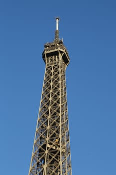 Eiffel Tower in Paris France seen from the Seine River