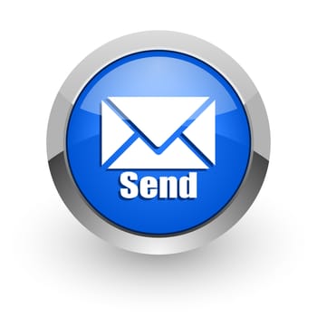 blue glossy web icon