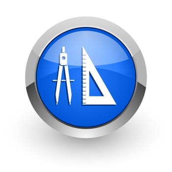 blue glossy web icon