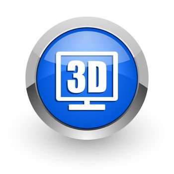 blue glossy web icon