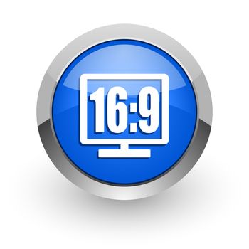 blue glossy web icon