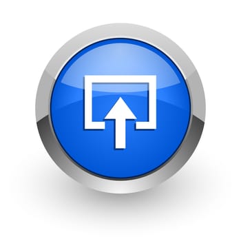blue glossy web icon
