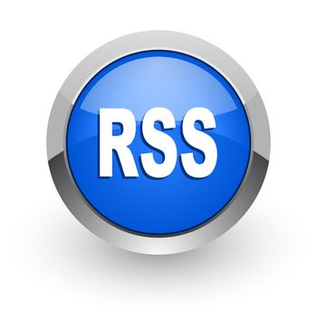 blue glossy web icon