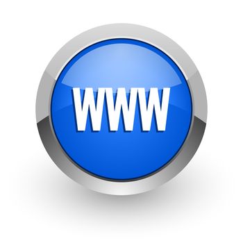 blue glossy web icon