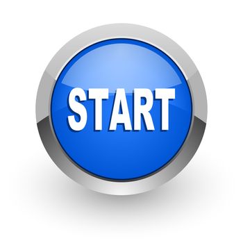 blue glossy web icon