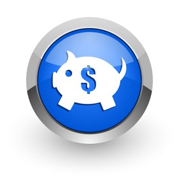 blue glossy web icon